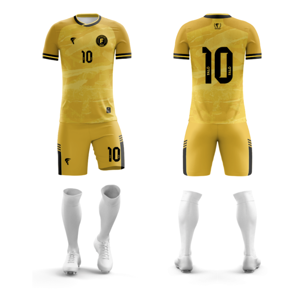 Kit Camisa e Short Amarelo/Preto Modelo 05 - Image 2